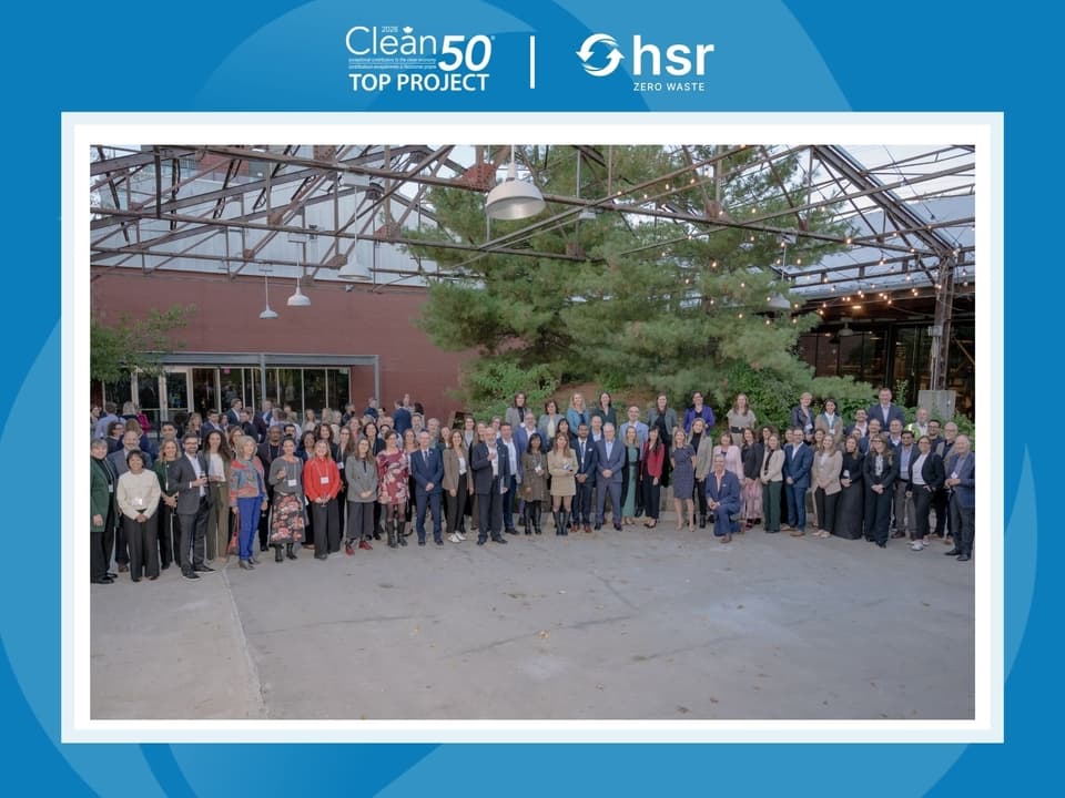 HSR Zero Waste Wins 2026 Clean50 Top Project Award for Convention Centre Transformation